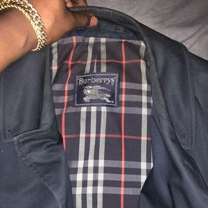 Classic Navy Burberry Trench